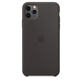 Apple iPhone 11 Pro Max fekete szilikon hátlap