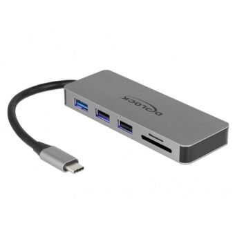 Delock 87743 USB Type-C 4K – HDMI / Hub / SD / PD 2.0 mobil eszközökhöz dokkoló állomás