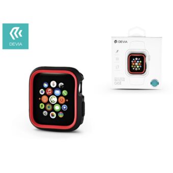 Devia ST323904 Dazzle Apple Watch 4 44m fekete/piros védőtok