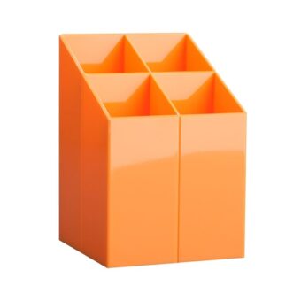 ICO Design szögletes narancssárga írószertartó