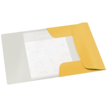 Leitz COSY Soft touch A4 meleg sárga gumis karton mappa
