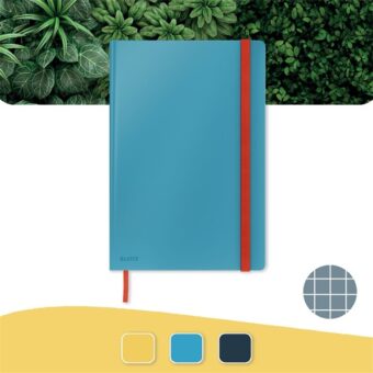Leitz COSY Soft touch B5 nyugodt kék, kockás jegyzetfüzet