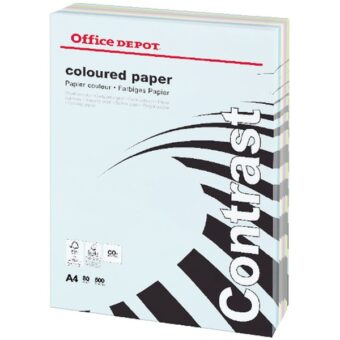 Office Depot A4 80g 5x10lapos vegyes színű másolópapír