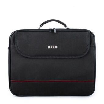 TOO 15,6″ fekete notebook táska piros dekor csíkkal