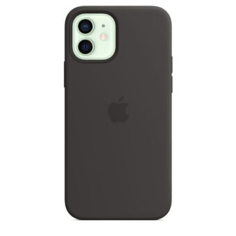 Apple MagSafe Black iPhone 12/12 Pro fekete szilikon hátlap