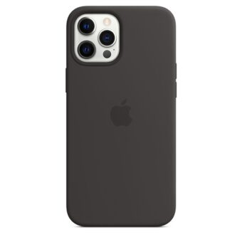 Apple MagSafe Black iPhone 12 Pro Max fekete szilikon hátlap