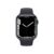 Apple Watch S7 GPS-es (45mm) éjfekete alumínium tok, éjfekete szilikon sportszíjas okosóra
