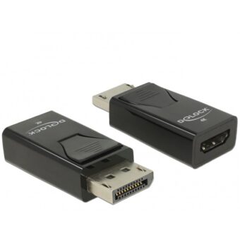Delock 65865 Displayport 1.2 apa > HDMI anya 4K passzív fekete adapter