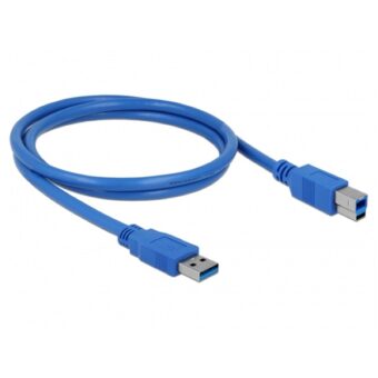 Delock 82580 USB 3.0-A > USB-B apa/apa 1m kék kábel