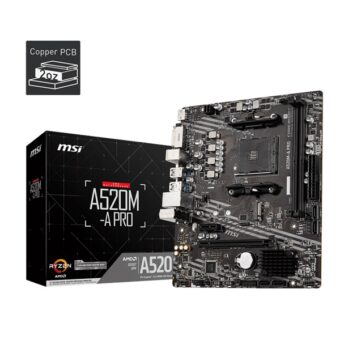 MSI A520M-A PRO AMD A520 SocketAM4 mATX alaplap