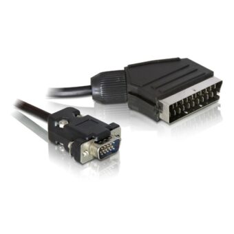 Delock 65028 SCART kimenet – VGA bemenet video 2 m kábel