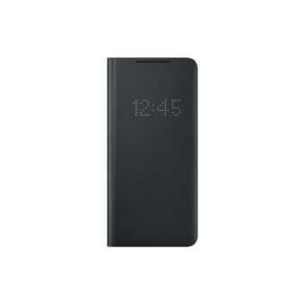 Samsung OSAM-EF-NG998PBEG Galaxy S21 Ultra smart LED fekete oldalra nyíló tok