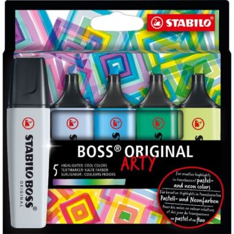 Stabilo BOSS ORIGINAL ARTY hideg színek 5 db/csomag szövegkielemő készlet