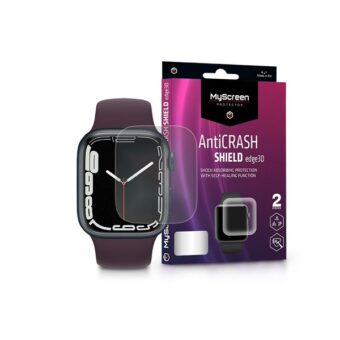 MSP LA-2050 Apple Watch S7 (45mm) AntiCrash Shield Edge 3D 2db-os ütésálló kijelzővédő fólia