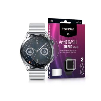 MSP LA-2051 Huawei Watch GT 3 (42mm) AntiCrash Shield Edge 3D 2db-os ütésálló kijelzővédő fólia
