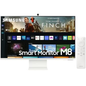 Samsung 32″ S32BM801UU 4K VA fehér SMART monitor távirányítóval