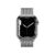 Apple Watch S7 Cellular (41mm) ezüst rozsdamentes acél tok, ezüst fém milánói szíjas okosóra