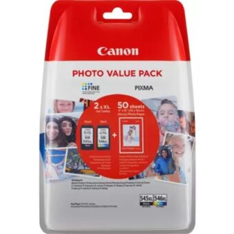 Canon PG-545Bk fekete + CL-546 színes multipack XL tintapatron