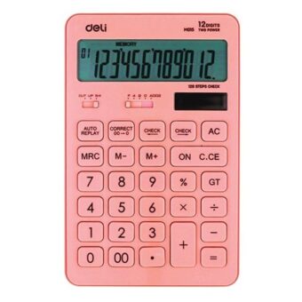 Deli Macaron 120 pink asztali számológép