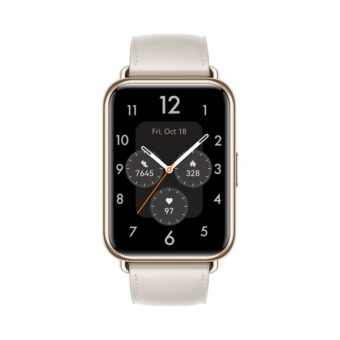 Huawei Watch Fit 2 bőr pántos fehér okosóra