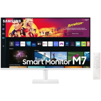 Samsung 32″ M7 S32BM701UU 4K VA HDR10 fehér SMART monitor távirányítóval