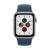 Apple Watch SE (v2) GPS-es (40mm) ezüst alumínium tok, kék szilikon sportszíjas okosóra