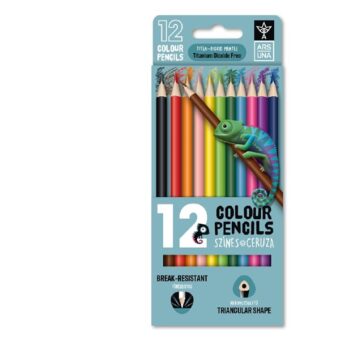 Ars Una 12 db-os háromszögletű színes ceruza készlet