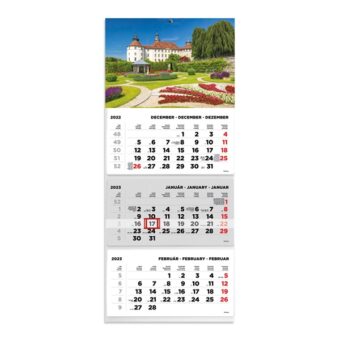 Kalendart 2023-as T074 3 tömb kastély speditőrnaptár