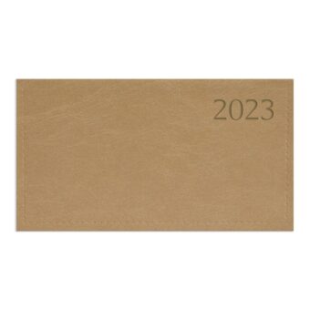 Kalendart Traditional 2023-as T030 bézs fekvő zsebnaptár