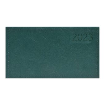 Kalendart Traditional 2023-as T030 zöld fekvő zsebnaptár