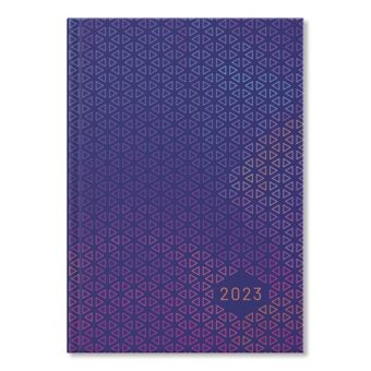 PerioD Deluxe 2023-as A5 napi beosztású Rainbow papír határidőnapló
